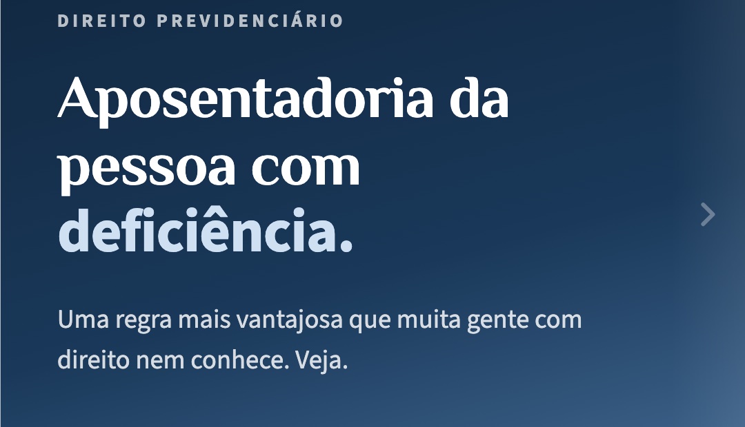 Aposentadoria da pessoa com deficiência