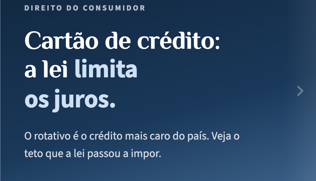Cartão de crédito: o novo limite de juros do rotativo