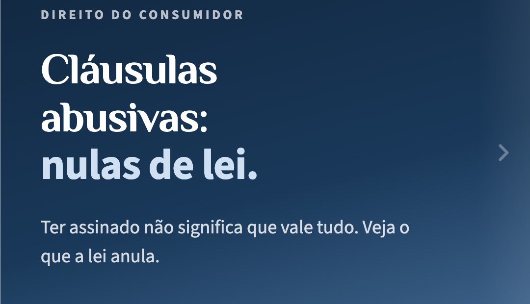 Cláusulas abusivas: nulas mesmo assinadas