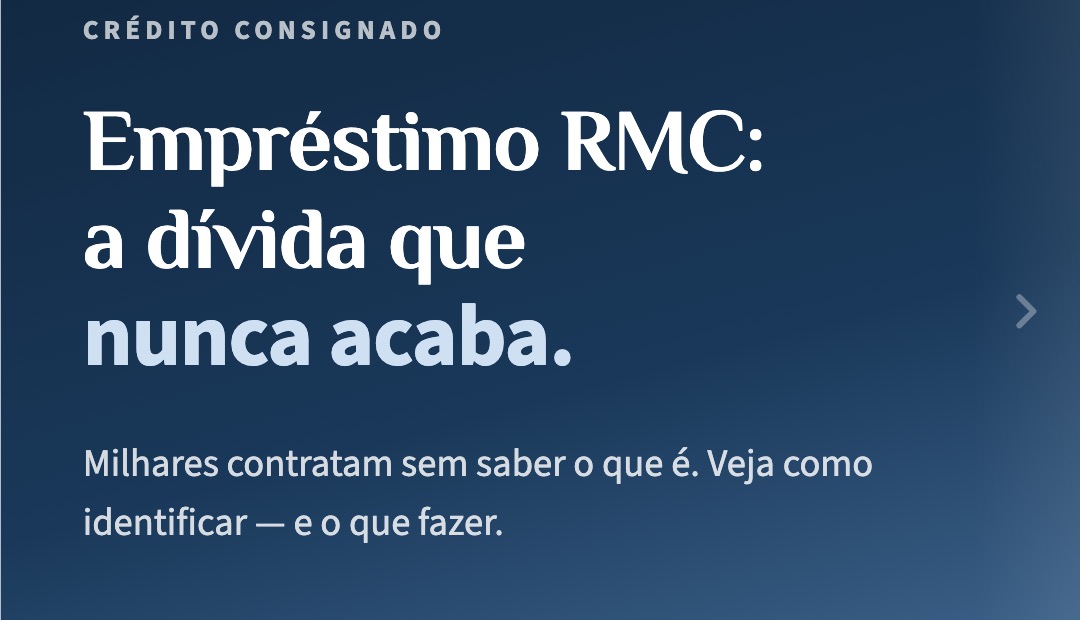 Empréstimo RMC: a dívida que nunca acaba