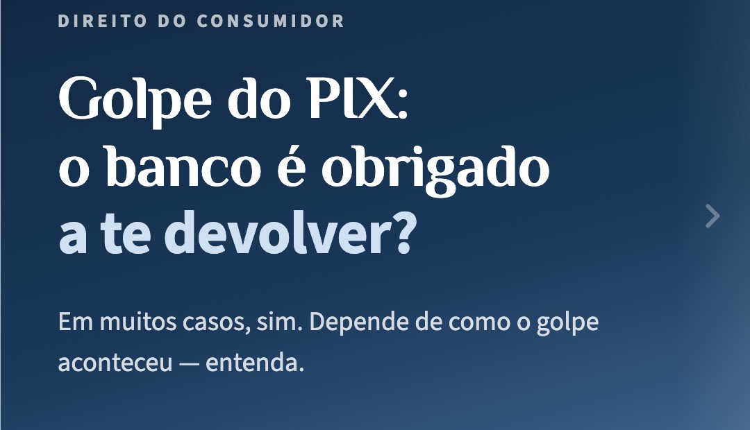 Golpe do PIX: o banco deve indenizar?